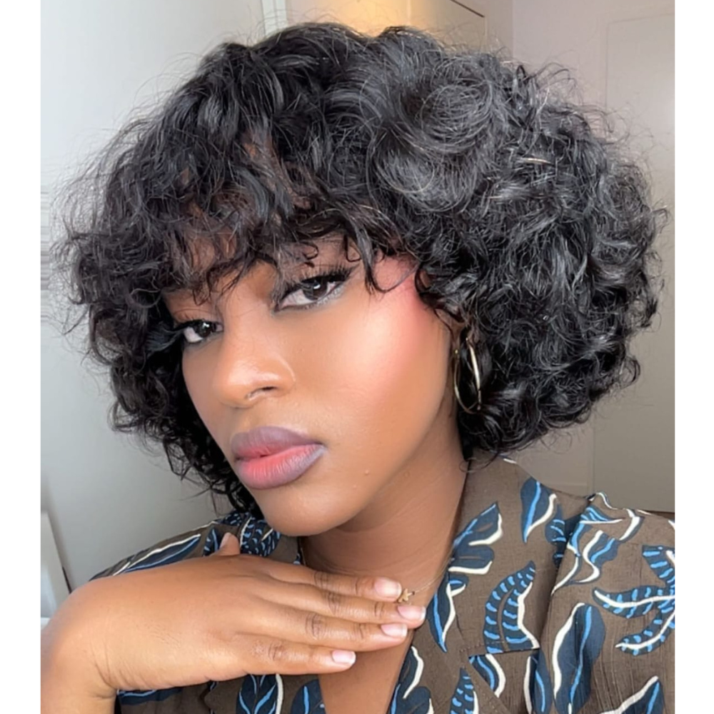 Perruque Bob ondulée