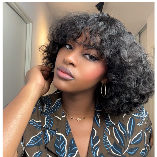 Perruque Bob ondulée